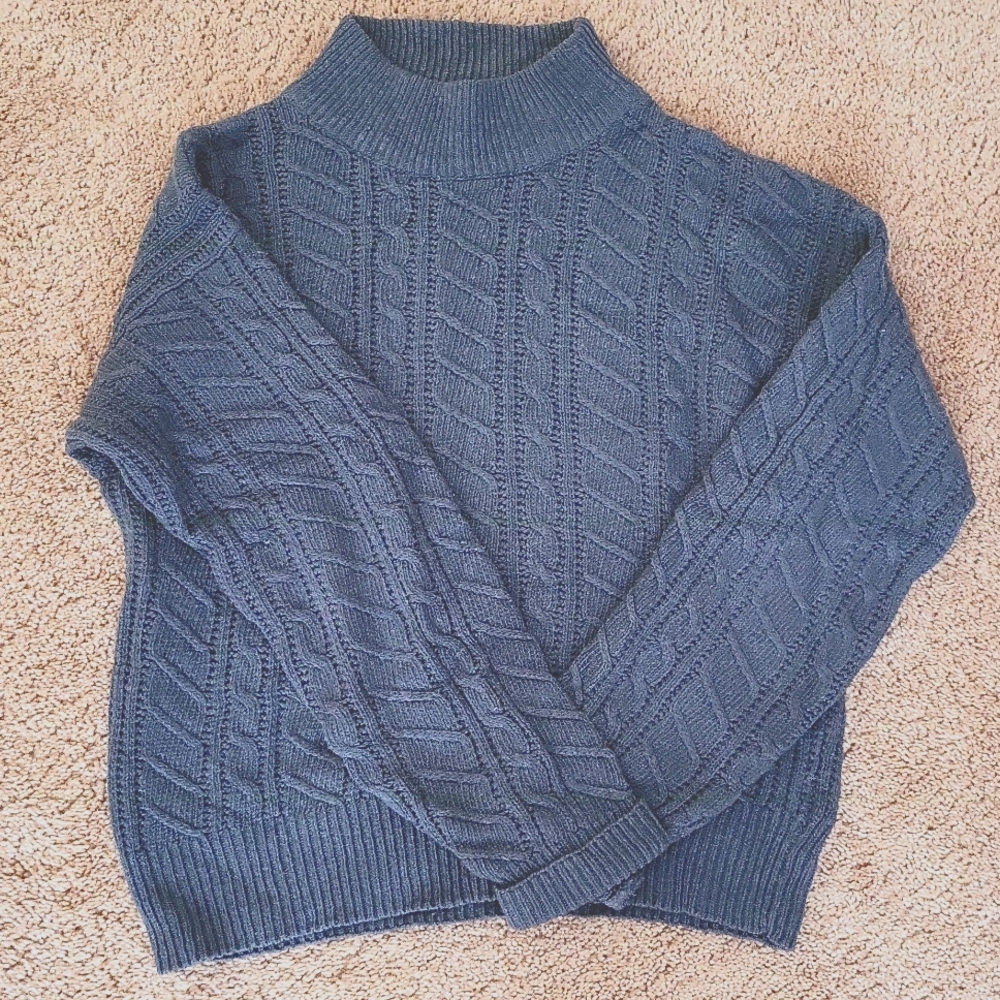 Jean Bell Silk/cotton gray sweater - M